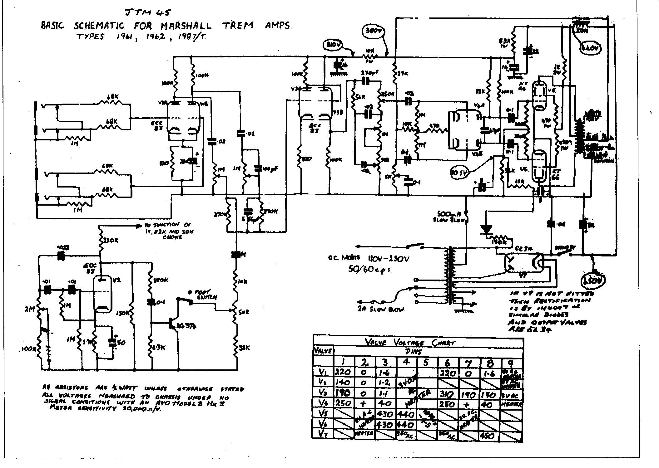 Original JTM-45 Schematic